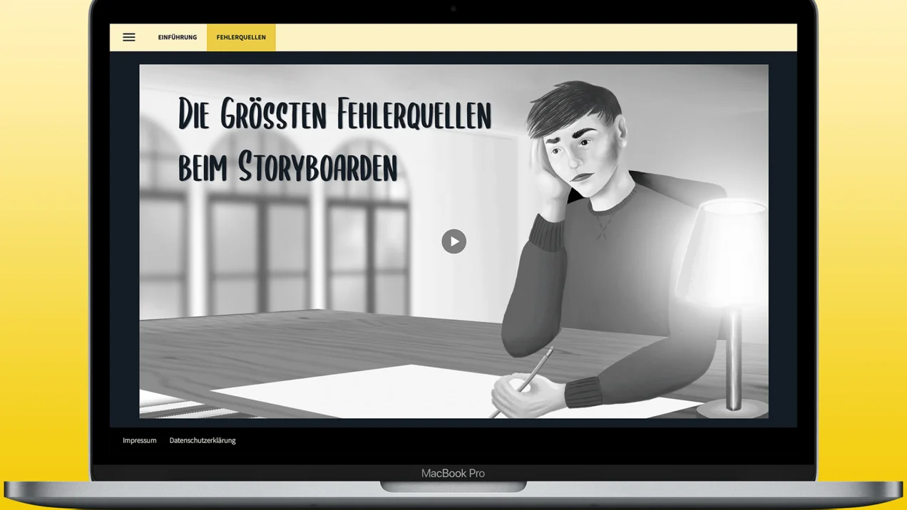 Self-study modules on the topic of storyboarding