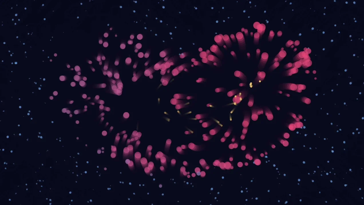 Interaction Design - interactive particle cloud